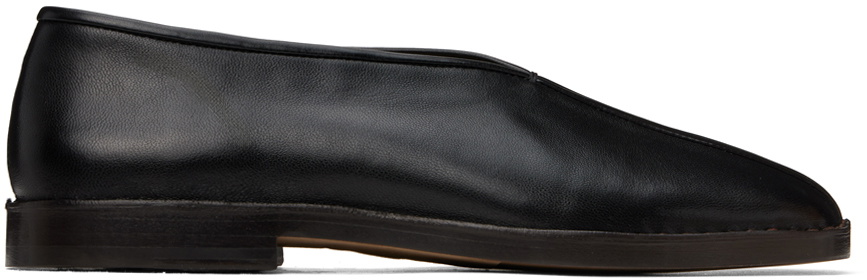 LEMAIRE Black Square Toe Slippers Lemaire