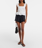 Poupette St Barth Clive cotton poplin top