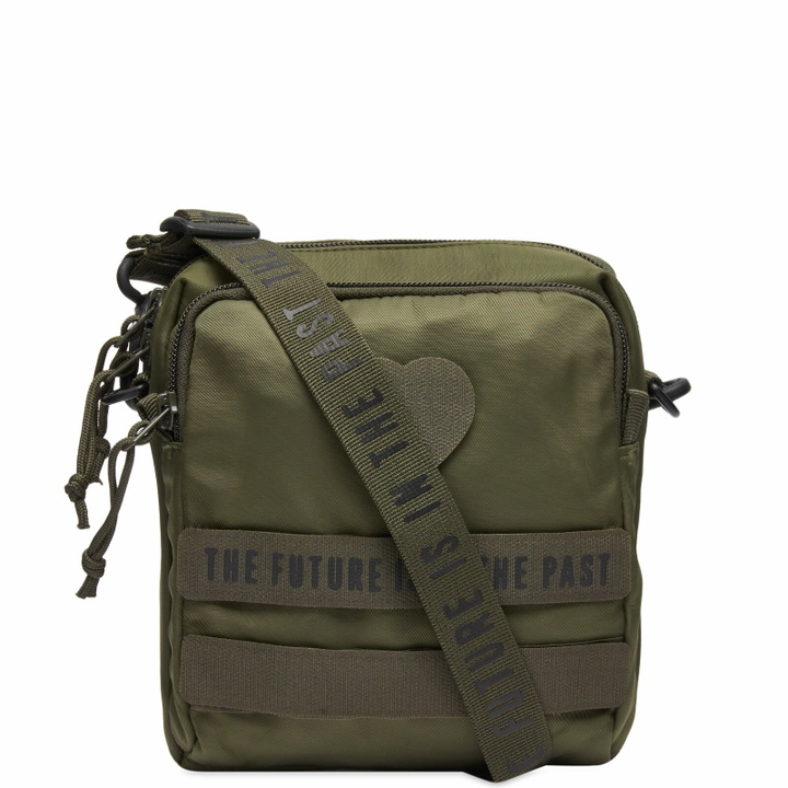 Photo: Human Made Men's Military Larher Pouch Bag in Olive 