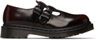 Dr. Martens Black & Burgundy 8065 Mary Jane Loafers