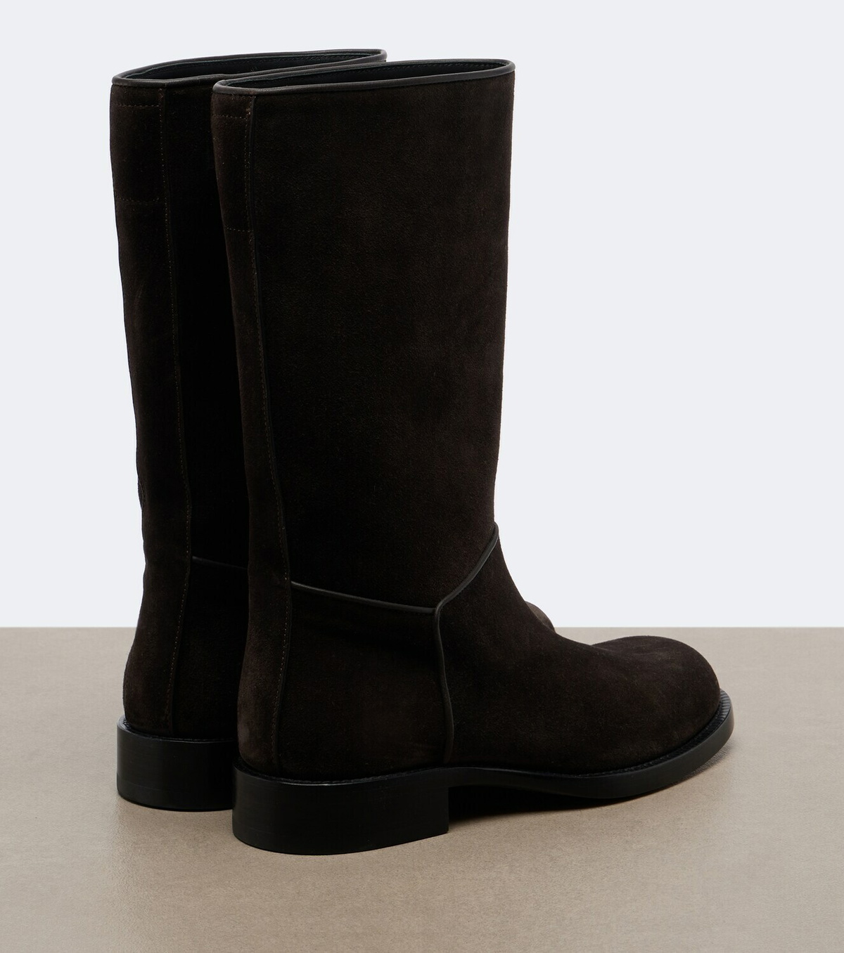 The Row Nobilis suede knee-high boots