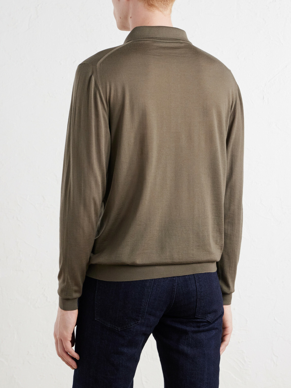 Kiton - Wool Half-Zip Sweater - Brown
