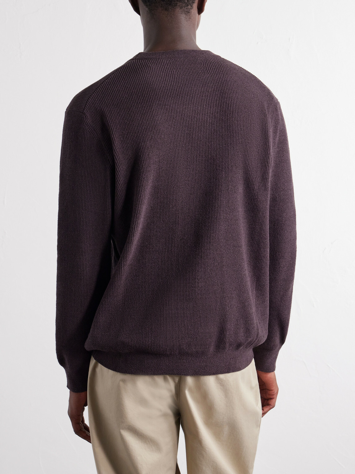 NN07 - Danny 6429 Ribbed Chenille Sweater - Brown