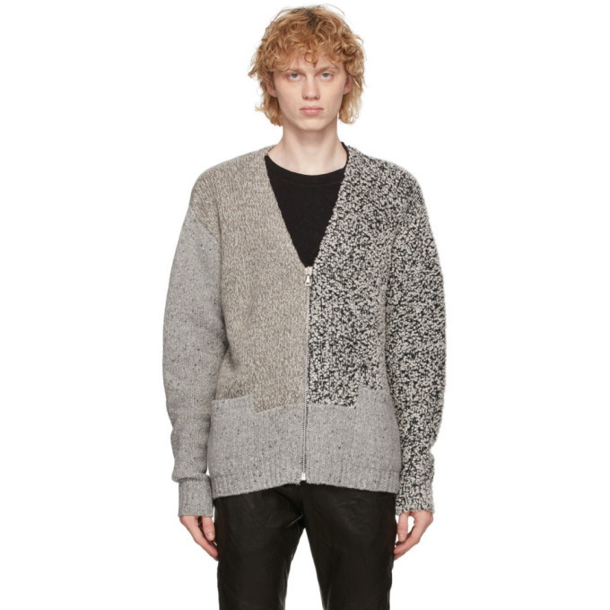 Photo: John Elliott Grey Cashmere Mixed Cardigan