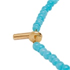 Timeless Pearly Men's Single Beaded Necklace in Blue