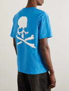 Mastermind World - Glittered Logo-Print Cotton-Jersey T-Shirt - Blue