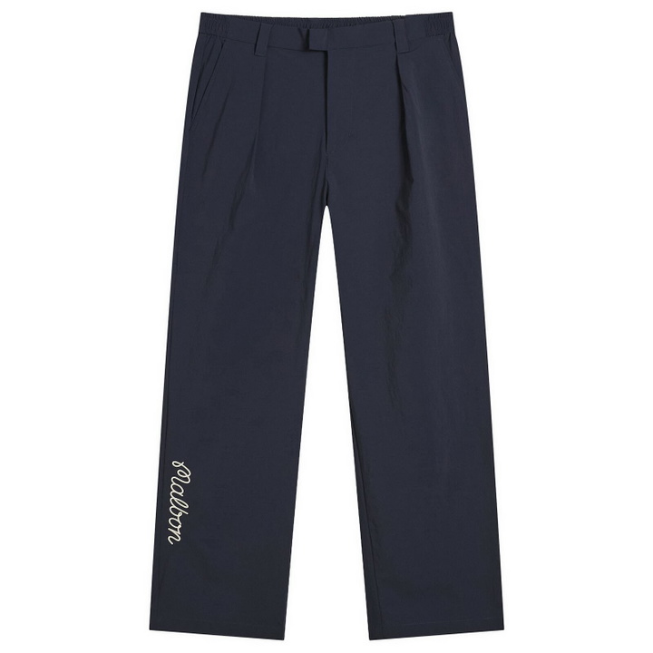 Photo: Malbon Men's Magnolia Pleated Pant in Navy