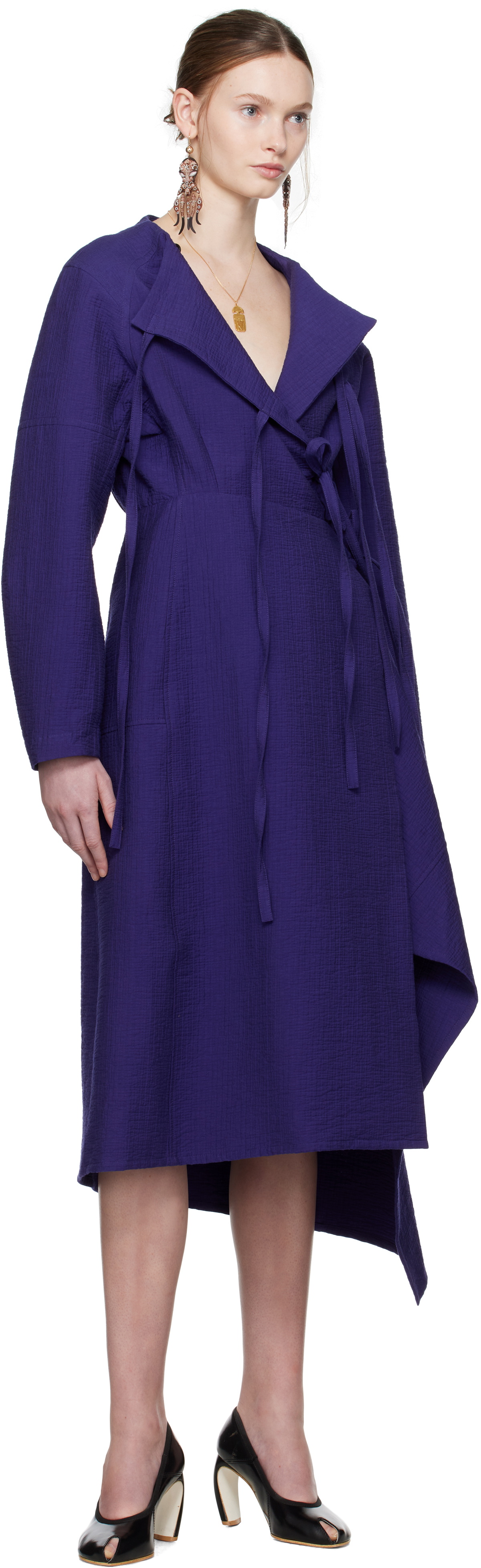 white christmas dresses Indi & Cold Cotton Jersey Dress Violet – Zest main image 0