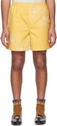 Bode Yellow Soleil Shorts