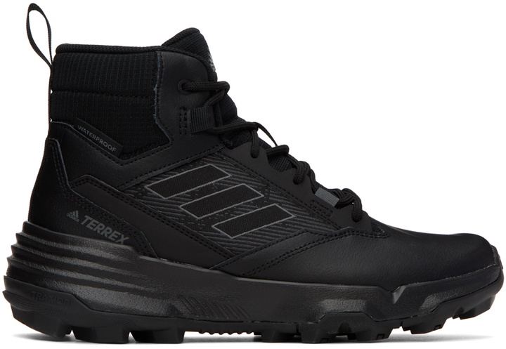 Photo: adidas Originals Black Unity Mid RAIN.RDY Sneakers