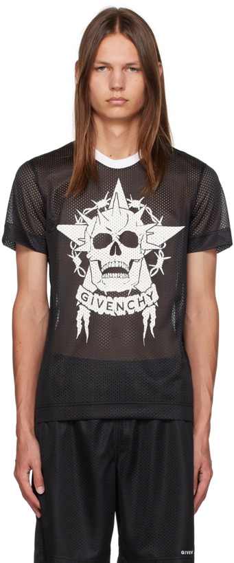 Photo: Givenchy Black Printed T-Shirt