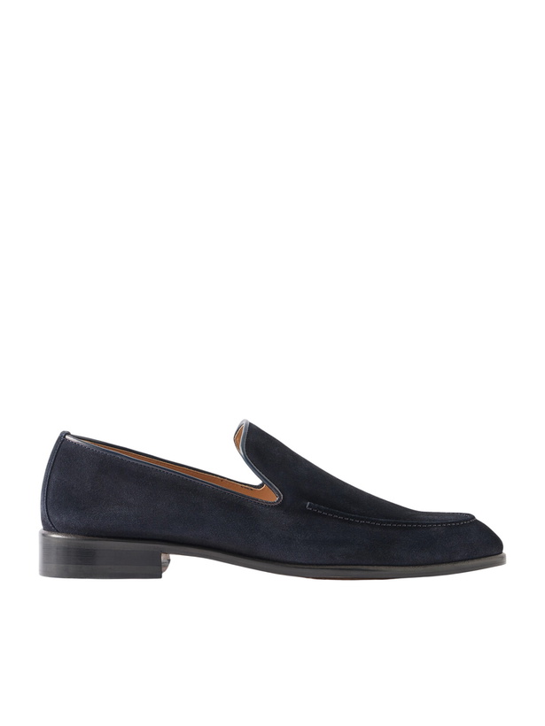 Photo: Mr P. - Venetian Suede Loafers - Blue