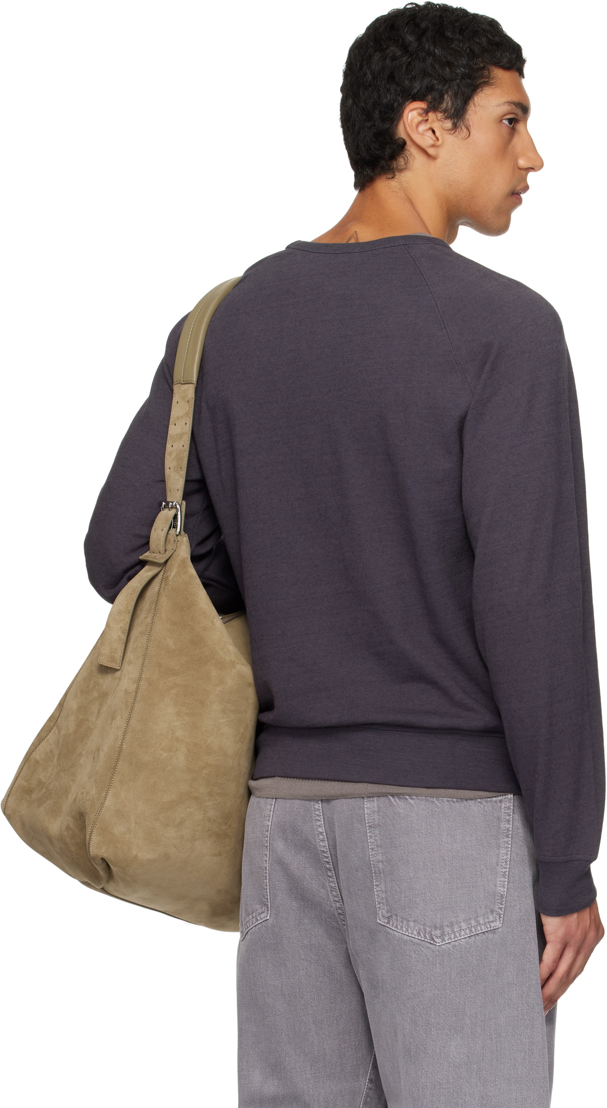 LEMAIRE Gray Crew Neck Sweatshirt