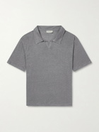 Officine Générale - Simon Linen Polo Shirt - Gray