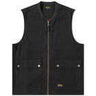 Stan Ray Men's Works Vest in Black Duck