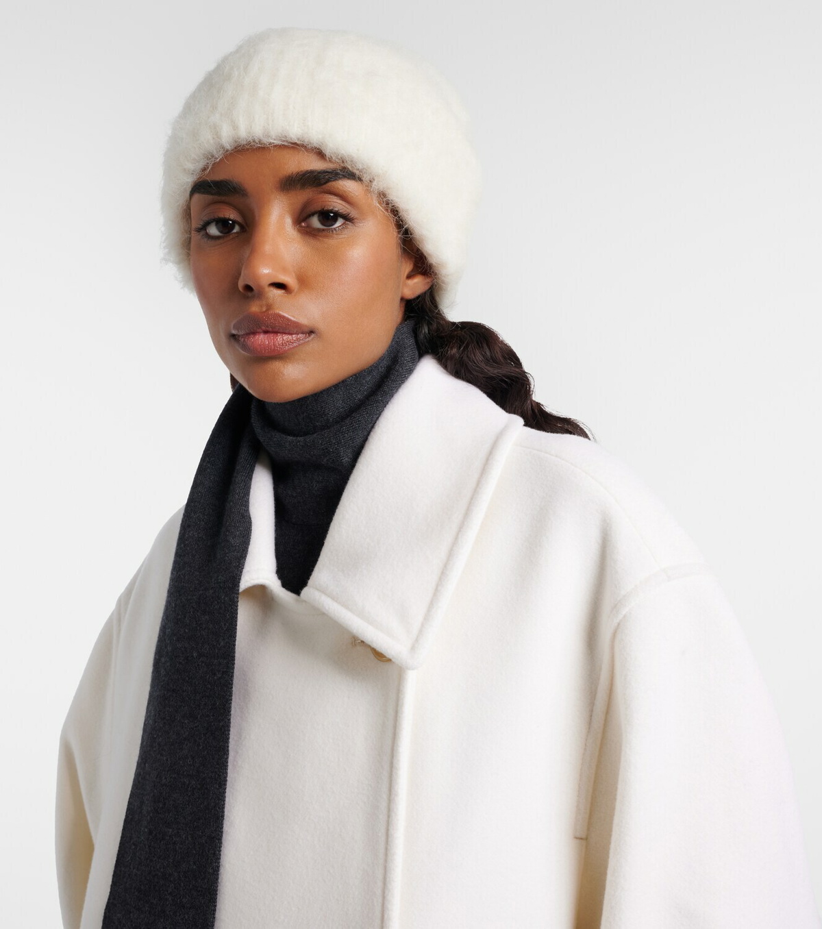 Toteme Ribbed-knit wool-blend beanie