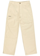 Malbon Braxton Logo-embroidered Cotton Trousers Beige
