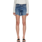AGOLDE Blue Parker Long Denim Shorts