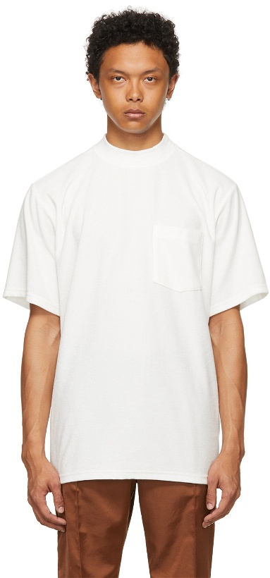 Photo: The Conspires White Terrycloth Pocket T-Shirt