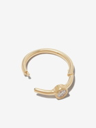 MARIA TASH 18K Yellow Gold Scalloped Diamond Hoop Earring