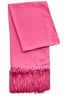 Taller Marmo Babe Fringed Crepe Scarf - Pink - One Size