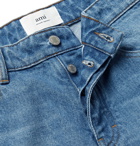 AMI PARIS - Cropped Tapered Denim Jeans - Blue