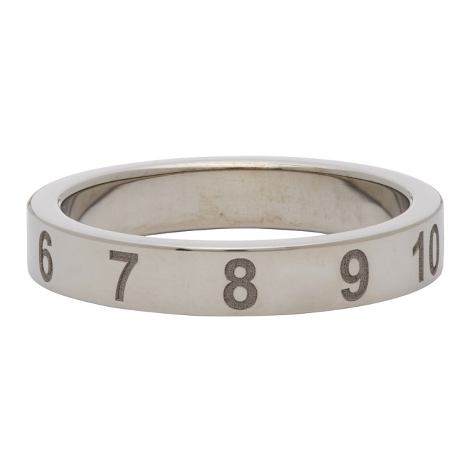 Maison Margiela Silver Numbers Ring Maison Margiela