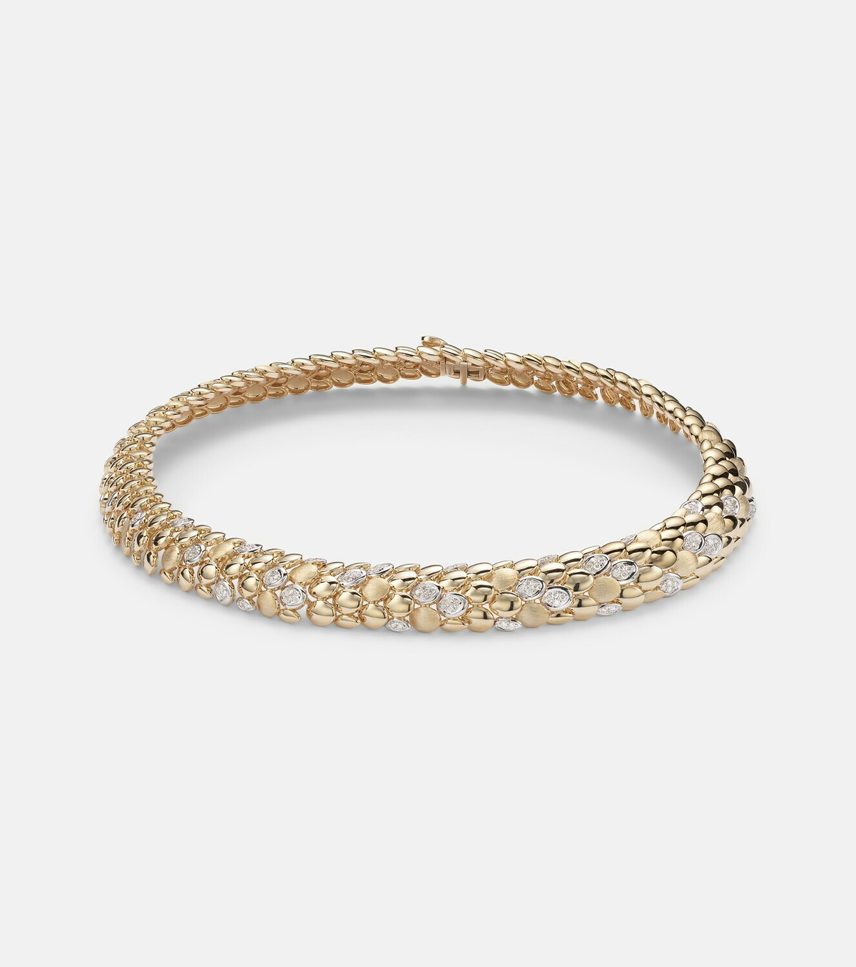 Rainbow K Blossom 14kt gold necklace with diamonds
