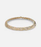 Rainbow K Blossom 14kt gold necklace with diamonds