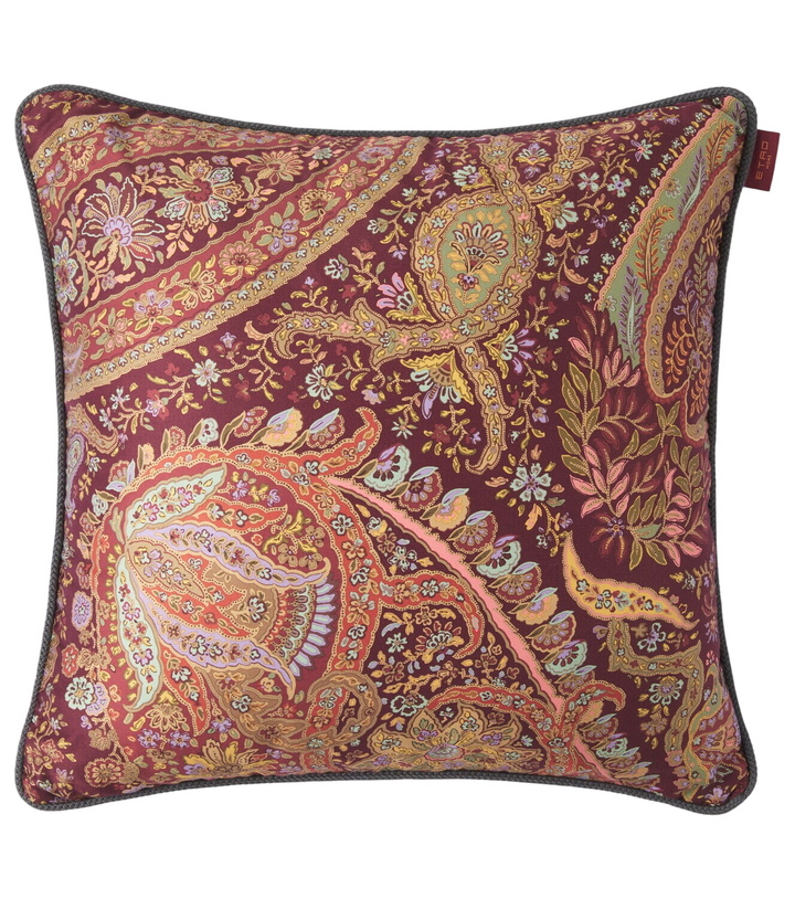 Photo: Etro Pegaso floral cotton cushion