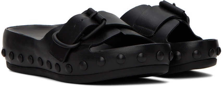 At.Kollektive Black Natacha Ramsay Levi Edition Studded One Sandals