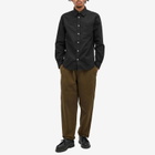 Norse Projects Men's Osvals Twill Button Down Shirt in Black