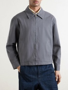 FRAME - Cotton-Blend Trucker Jacket - Gray