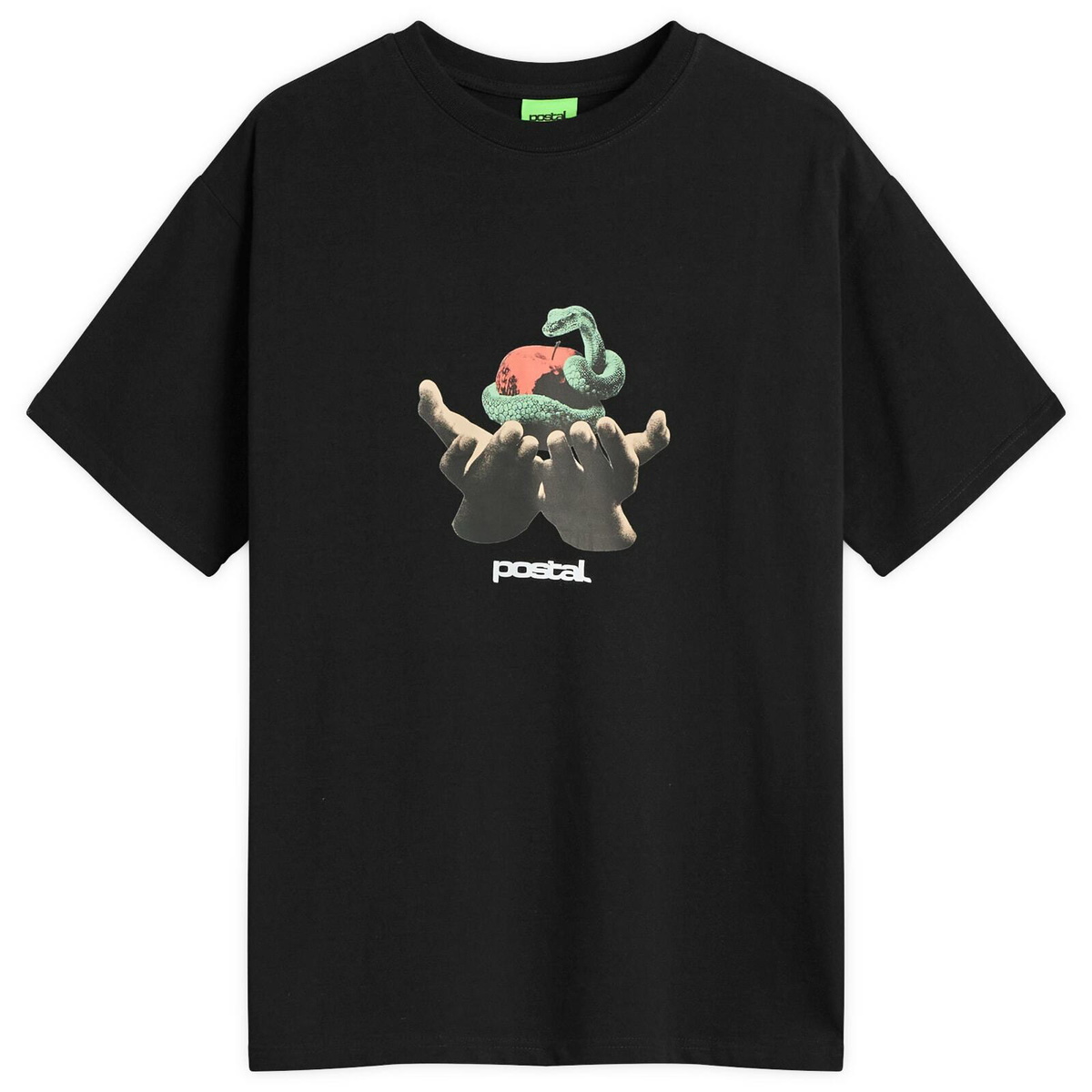POSTAL Men's Forbidden Fruit T-Shirt in Black