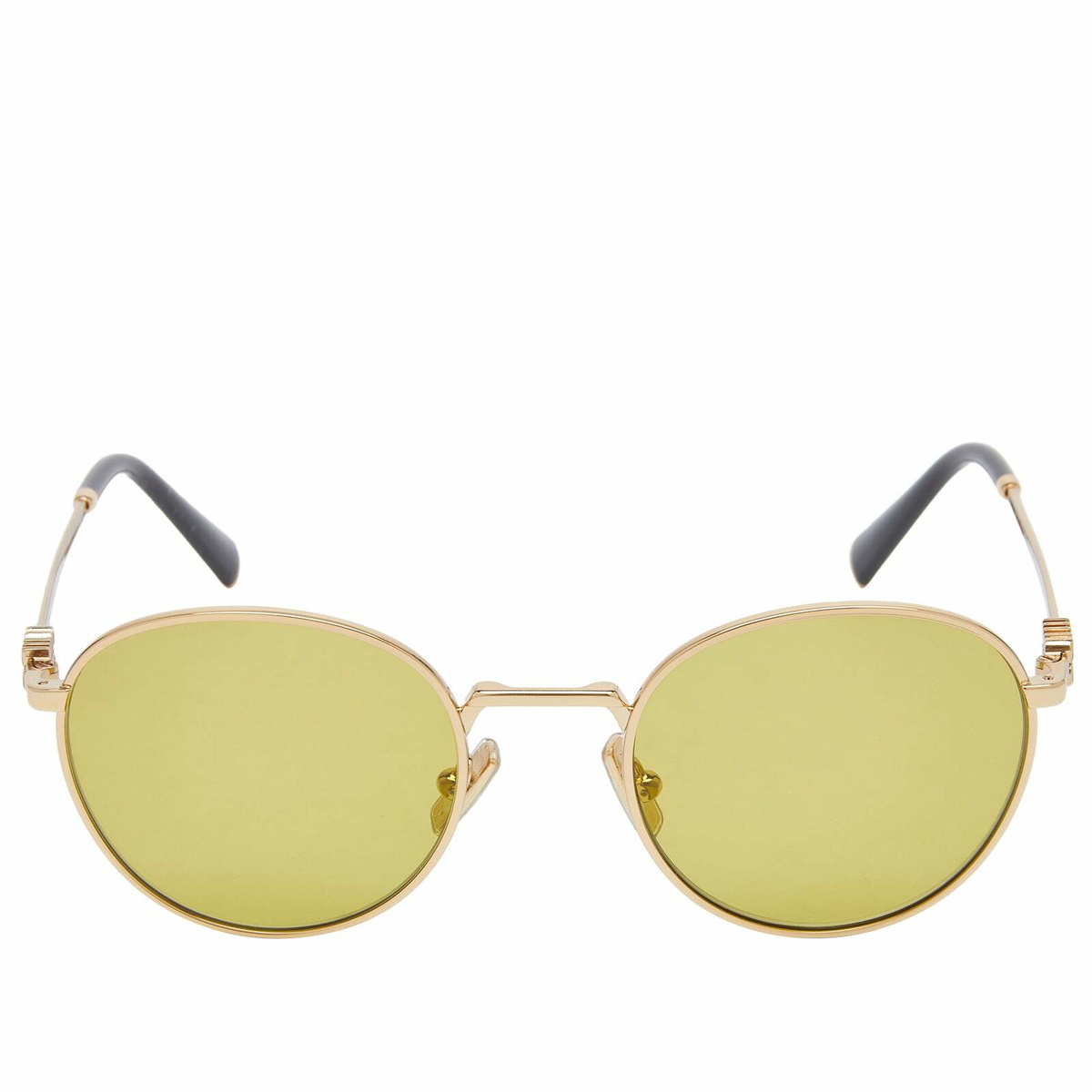 Miu Miu Eyewear Women's 55ZS Sunglasses in Gold/Olive Green 