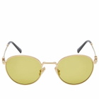 Miu Miu Eyewear Women's 55ZS Sunglasses in Gold/Olive Green 