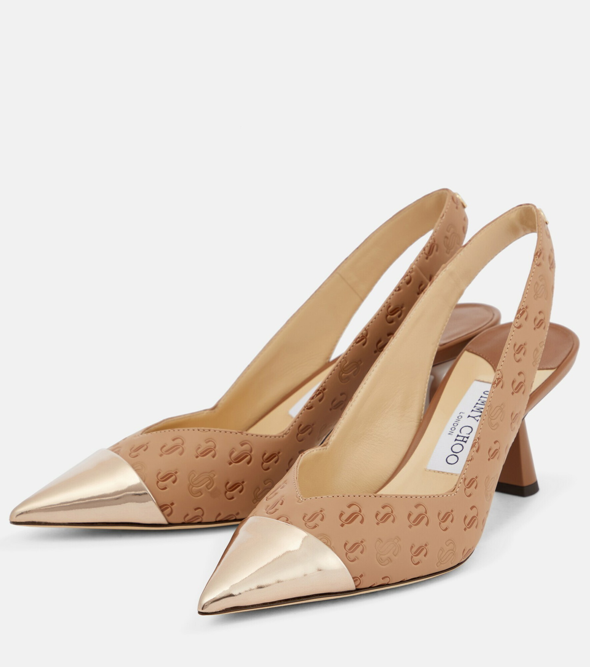 Jimmy Choo - Liya 65 embossed faux leather pumps Jimmy Choo