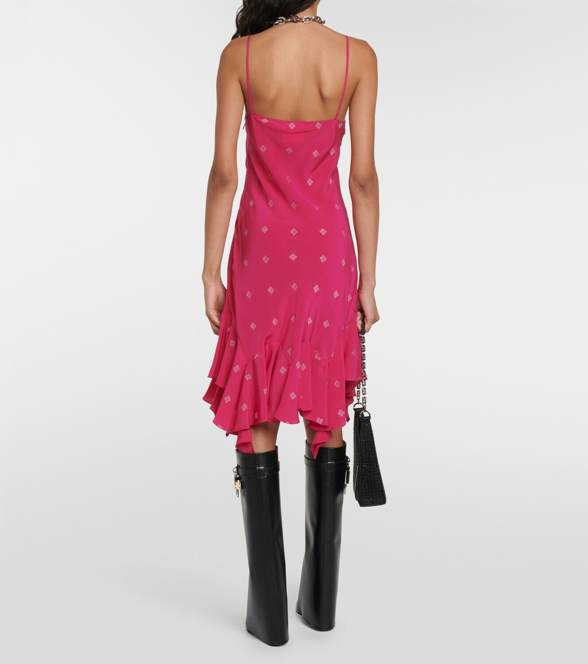 Givenchy 4G ruffle-trimmed minidress