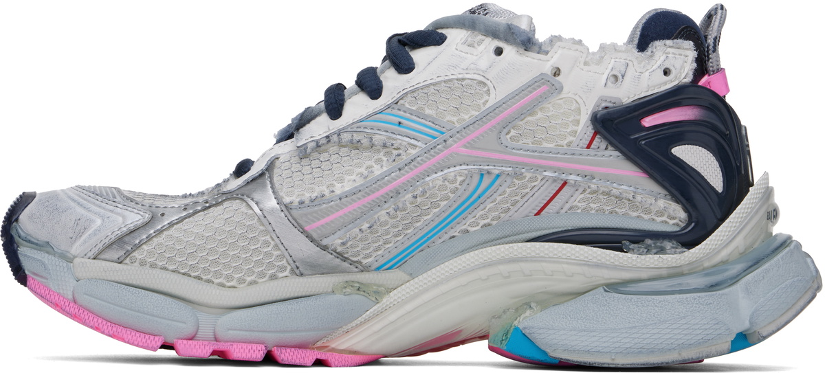Balenciaga Off-White & Gray Runner Sneakers Balenciaga