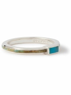 Peyote Bird - Visionary Sterling Silver Turquoise Ring - Silver