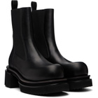 Rick Owens Black Tower Beatle Bogun Chelsea Boots