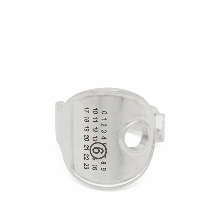 Photo: MM6 Maison Margiela Men's Key Ring in Palladio Burattato