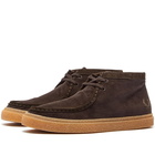 Fred Perry Authentic Men's Dawson Mid Corduroy Boot in Dark Chocolate