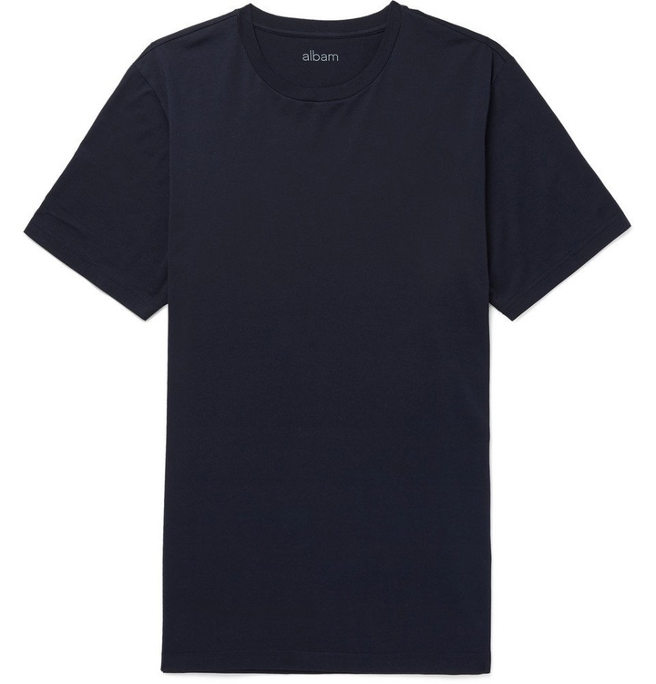 Photo: Albam - Cotton-Jersey T-Shirt - Men - Navy