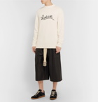 Loewe - Logo-Embroidered Cotton Sweater - Ecru