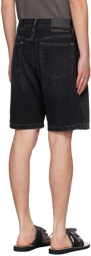 Acne Studios Black Loose-Fit Denim Shorts