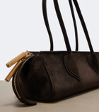 Khaite Donna Medium suede shoulder bag