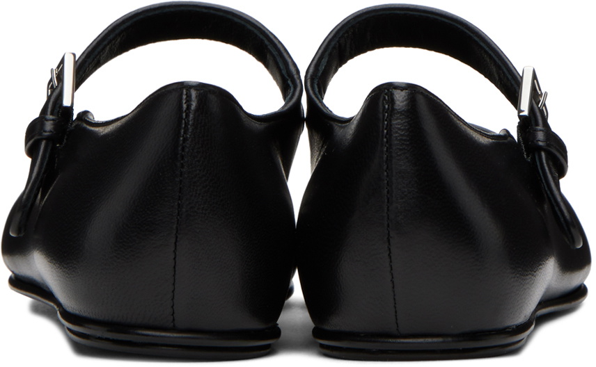The Row Black Ava Ballerina Flats The Row
