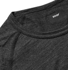Soar Running - Merino Wool and Silk-Blend Base Layer - Gray