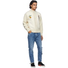 Off-White Off-White Wool and Alpaca Pascal Lemon Zip-Up Sweater